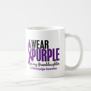 Ich trage Lila für meinen Enkelin10 Fibromyalgia Kaffeetasse