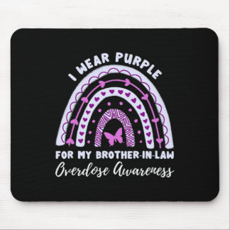 Ich trage Lila für meinen Jurastudenten Überdosis- Mousepad