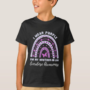 Ich trage Lila für meinen Jurastudenten Überdosis- T-Shirt