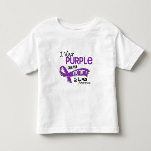 Ich trage Lila für meinen Mama42 Lupus Kleinkind T-shirt