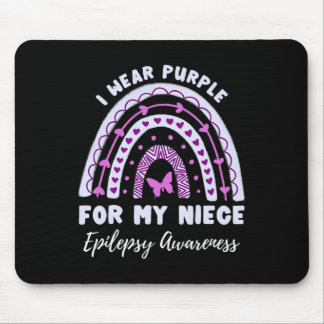 Ich trage Lila für meinen Niece Epilepsie Awarenes Mousepad