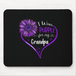 Ich trage Lila für meinen Opa Epilepsie Awareness Mousepad