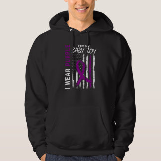 Ich trage Lila für meinen Sohn Baby Boy Epilepsy A Hoodie