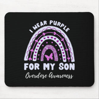 Ich trage Lila für meinen Sohn Überdosierung Bewus Mousepad
