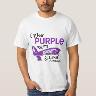 Ich trage Lila für meinen Tochter42 Lupus T-Shirt
