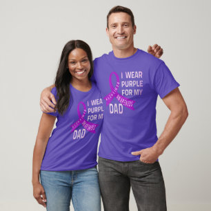 Ich trage Lila für meinen Vater Alzheimer-Bewuss T-Shirt