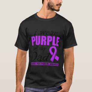 Ich trage Lila für meinen Vater Schmerz Krieger Cr T-Shirt