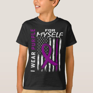 Ich trage Lila für mich selbst Epilepsie Awareness T-Shirt