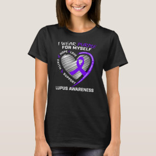Ich trage Lila für mich selbst Lupus Awareness Wo T-Shirt