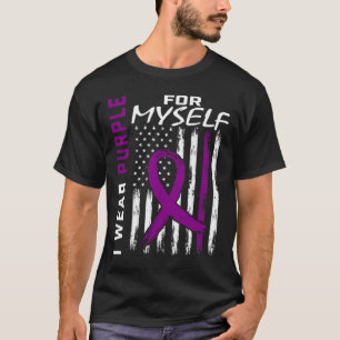 Ich trage Lila für mich selbst Pankreaskrebs im Kr T-Shirt