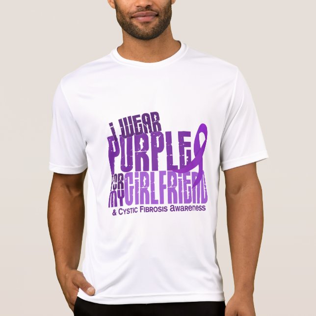 Ich trage Lila für zystische Fibrose der T-Shirt (Vorderseite)