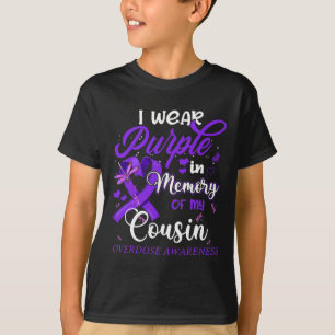 Ich trage Lila Gedächtnis wegen der Überdosierung T-Shirt