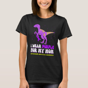 Ich trage Lila Gelb für die Mama Autoimmunhepatiti T-Shirt