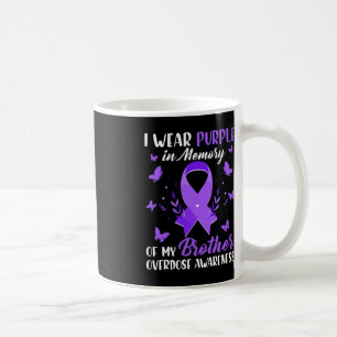 Ich trage Lila im Gedächtnis für meine Bruderüberd Kaffeetasse