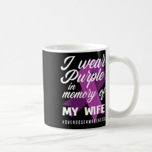 Ich trage Lila im Gedächtnis für meine Ehefrau Übe Kaffeetasse