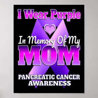 Ich trage Lila im Gedächtnis meiner Mama Pankreas Poster