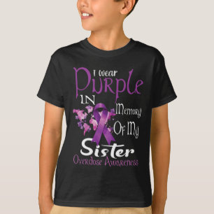 Ich trage Lila im Gedächtnis meiner Schwester Über T-Shirt