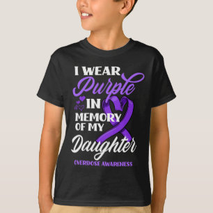 Ich trage Lila im Gedächtnis meiner Tochter Überdo T-Shirt