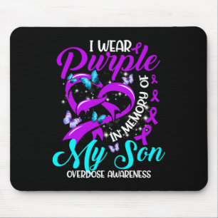 Ich trage Lila im Gedächtnis meines Sohnes Überdos Mousepad