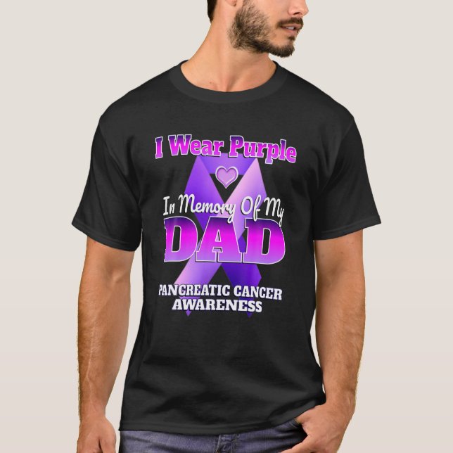 Ich trage Lila im Gedächtnis meines Vaters Pankrea T-Shirt (Vorderseite)