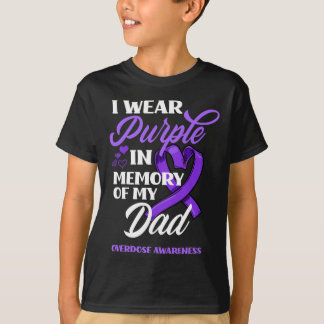Ich trage Lila im Gedächtnis meines Vaters Überdos T-Shirt