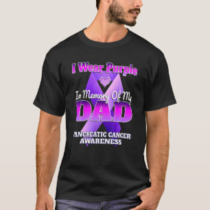 Ich trage Lila im Gedenken an meinen Vater Bauchsp T-Shirt