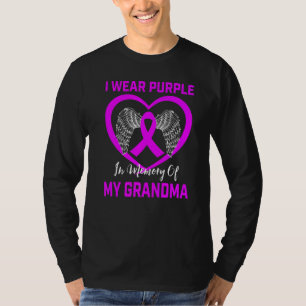 Ich trage Lila im Gedenken an Oma Alzheimer hören T-Shirt