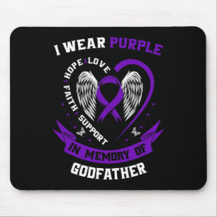 Ich trage Lila im Gedenken an Pankreaskarzinom des Mousepad