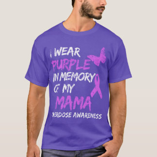 Ich trage Lila in Erinnerung an meine Mama Überdos T-Shirt
