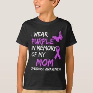 Ich trage Lila in Erinnerung an meine Mama Überdos T-Shirt