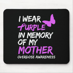 Ich trage Lila in Erinnerung an meine Mutter Überd Mousepad