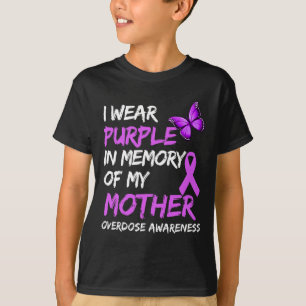 Ich trage Lila in Erinnerung an meine Mutter Überd T-Shirt
