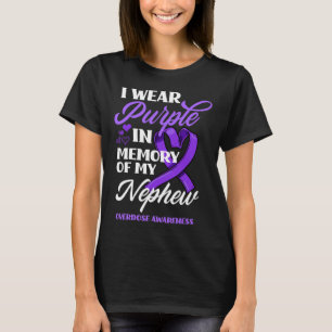 Ich trage Lila in Erinnerung an meine Nephew-Überd T-Shirt