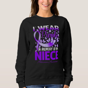 Ich trage Lila in Erinnerung an meine Nichte Alzhe Sweatshirt