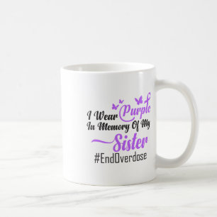Ich trage Lila in Erinnerung an meine Schwester Üb Kaffeetasse