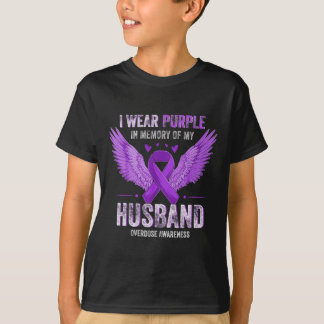 Ich trage Lila in Erinnerung an meine Überdosis Aw T-Shirt