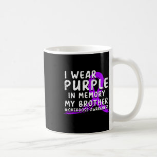 Ich trage Lila in Erinnerung an meinen Bruder - Üb Kaffeetasse
