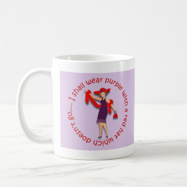 Ich trage Lila… Kaffeetasse (Links)