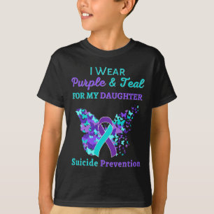 Ich trage Lila und Aquamarin für meine Tochter Sui T-Shirt