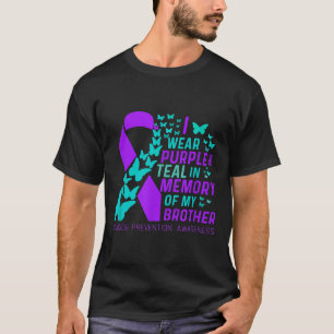 Ich trage Lila und Aquamarin für meinen Bruder Sui T-Shirt