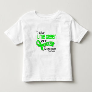 Ich trage Limone Cousin Lyme Krankheit des Grün-4 Kleinkind T-shirt