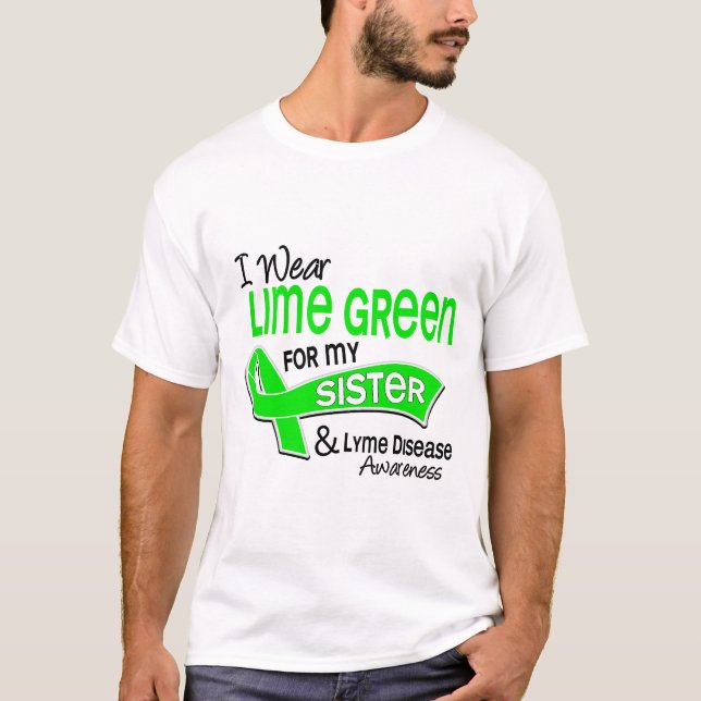 Ich trage Limone Schwester Lyme Krankheit des T-Shirt (Vorderseite)
