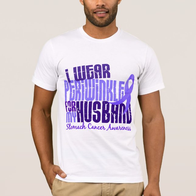 Ich trage Magen-Krebs des Singrün-Ehemann-6,4 T-Shirt (Vorderseite)