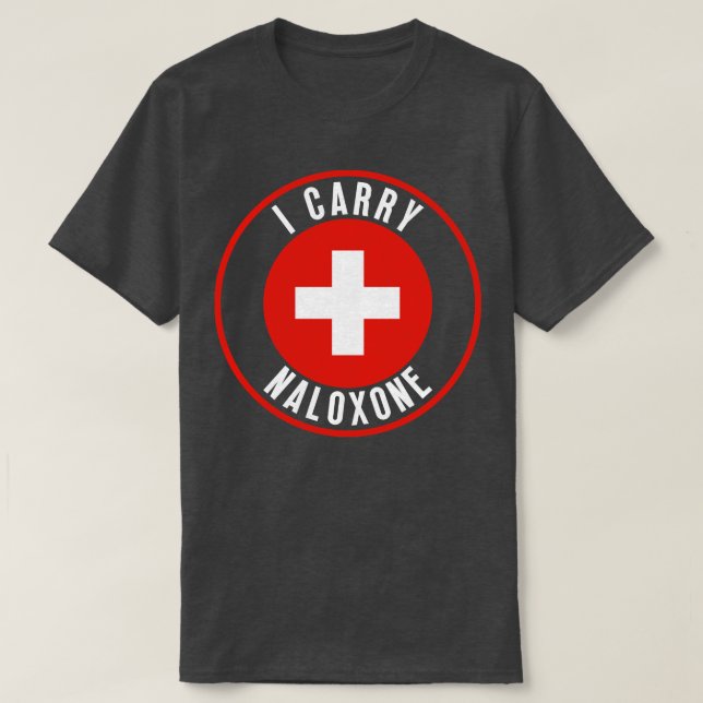Ich trage Naloxon 18 T-Shirt (Design vorne)