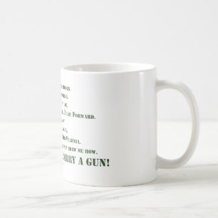 Ich trage nicht ein Gewehr Kaffeetasse