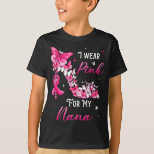 Ich trage Nk für mein Nana Brustkrebs-Schleifen-Un T-Shirt