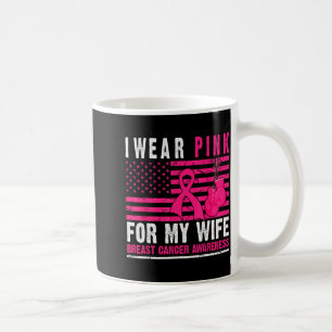 Ich trage Nk für meine Frau Brustkrebs Ehemann Kre Kaffeetasse