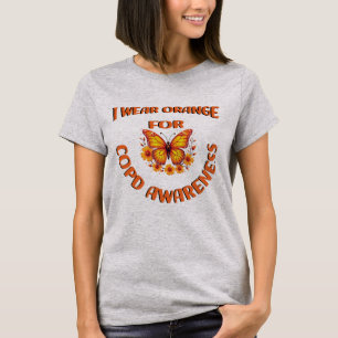 Ich trage Orange für COPD-Bewusstsein T-Shirt