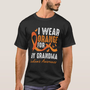 Ich trage Orange für das Leukämie-Bewusstsein mein T-Shirt
