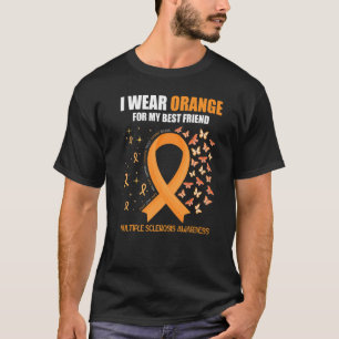 Ich trage Orange für die beste Freundinnen Multipl T-Shirt